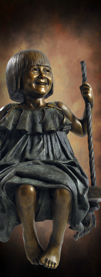 Sami McDonald Memorial - Jesus Statues, portrait bronze sculptures, Cavehill Cemetery, Lousiville, KY, commission by master sculptor, Tom White