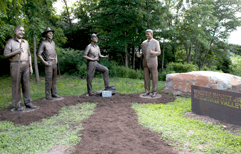 monumental bronze sculptures, u.s. senator joe manchin, wayne perry, jack furst, bob mazzuca, boy scouts, summit bechtel reserve, wv