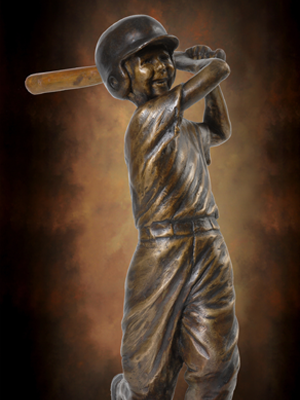 Little League Baseball Statues created by bronze sculptor, Tom White, specializing in sports sculptures for ballparks, schools, universities.