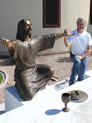 Jesus Bronze Statue