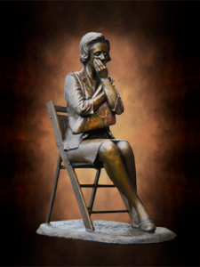 Gold Star Mom Bronze statue. Monumental sculptures honoring Gold Star families and their sacrifice for war memorials and Veterans Parks by commissioned sculptor, Tom White.